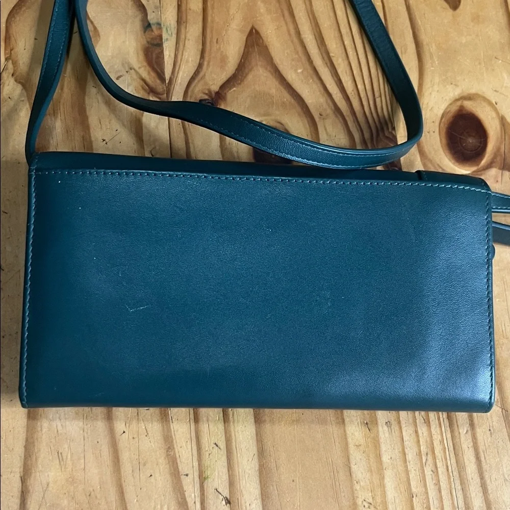 RADLEY LONDON Flapover Phone/credit card crossbody Blue Leather Crossbody Bag - Picture 6 of 12